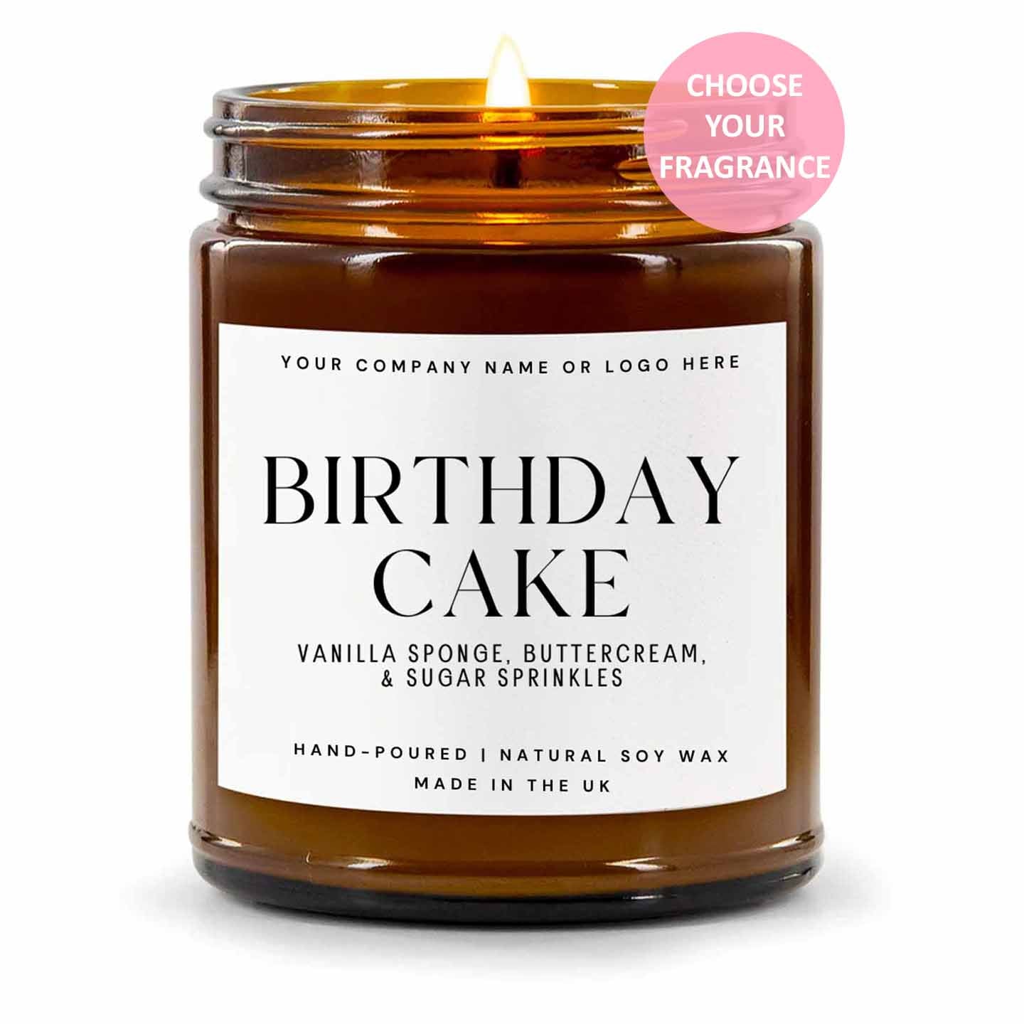 Stock Label Style 1 | Custom White Label Apothecary Candle | Private Label Soy Candle | Personalised Branding for Businesses