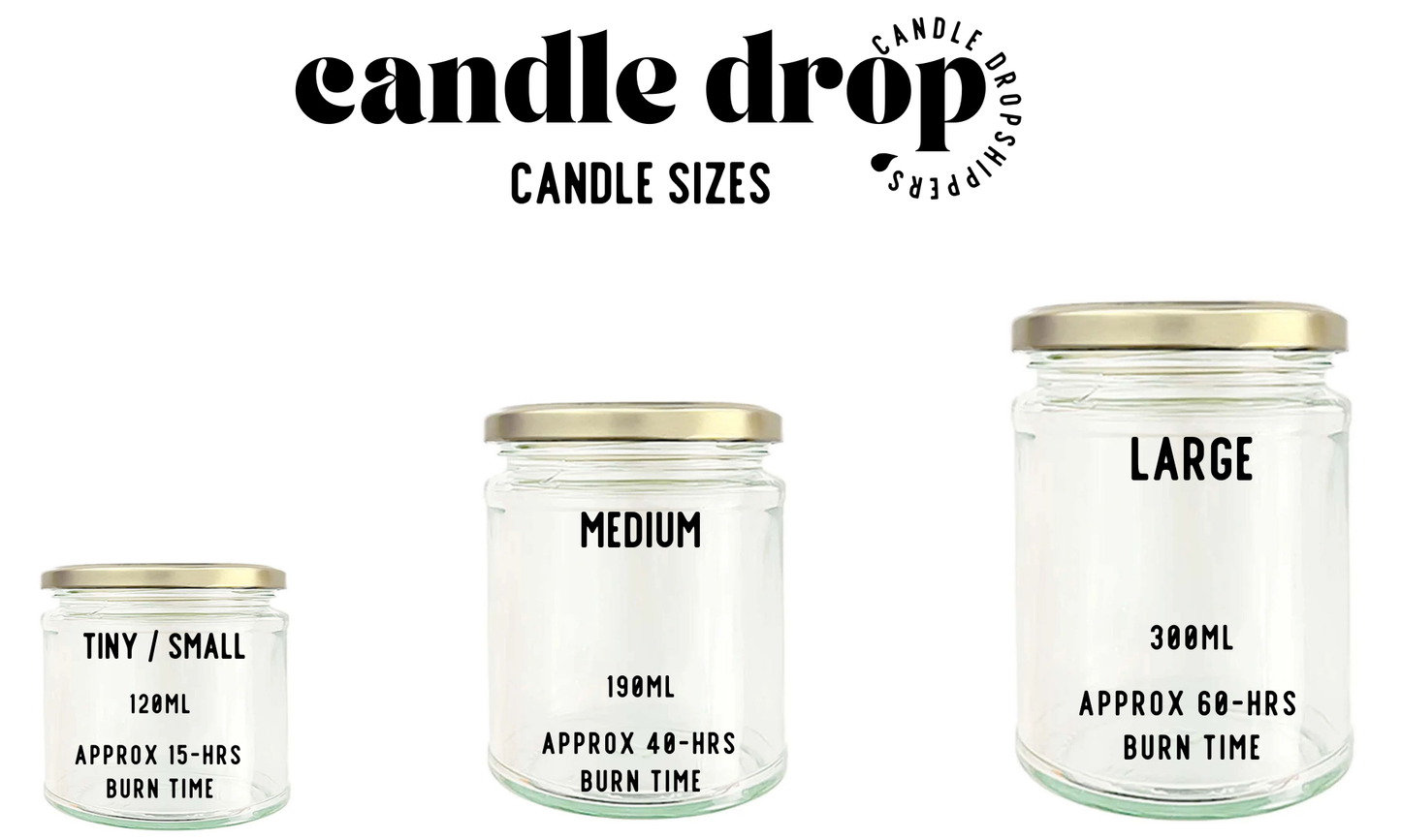Wholesale Bulk Clear Glass Jar | Hand-Poured | Natural Soy Candle | No Label