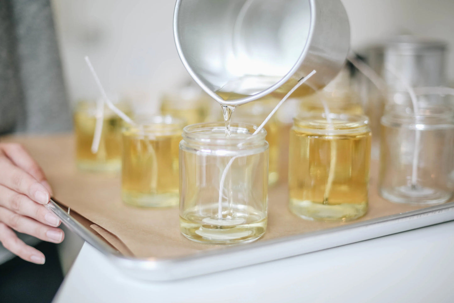 Wholesale Bulk Clear Glass Jar | Hand-Poured | Natural Soy Candle | No Label