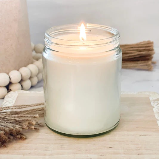 Wholesale Bulk Clear Glass Jar | Hand-Poured | Natural Soy Candle | No Label