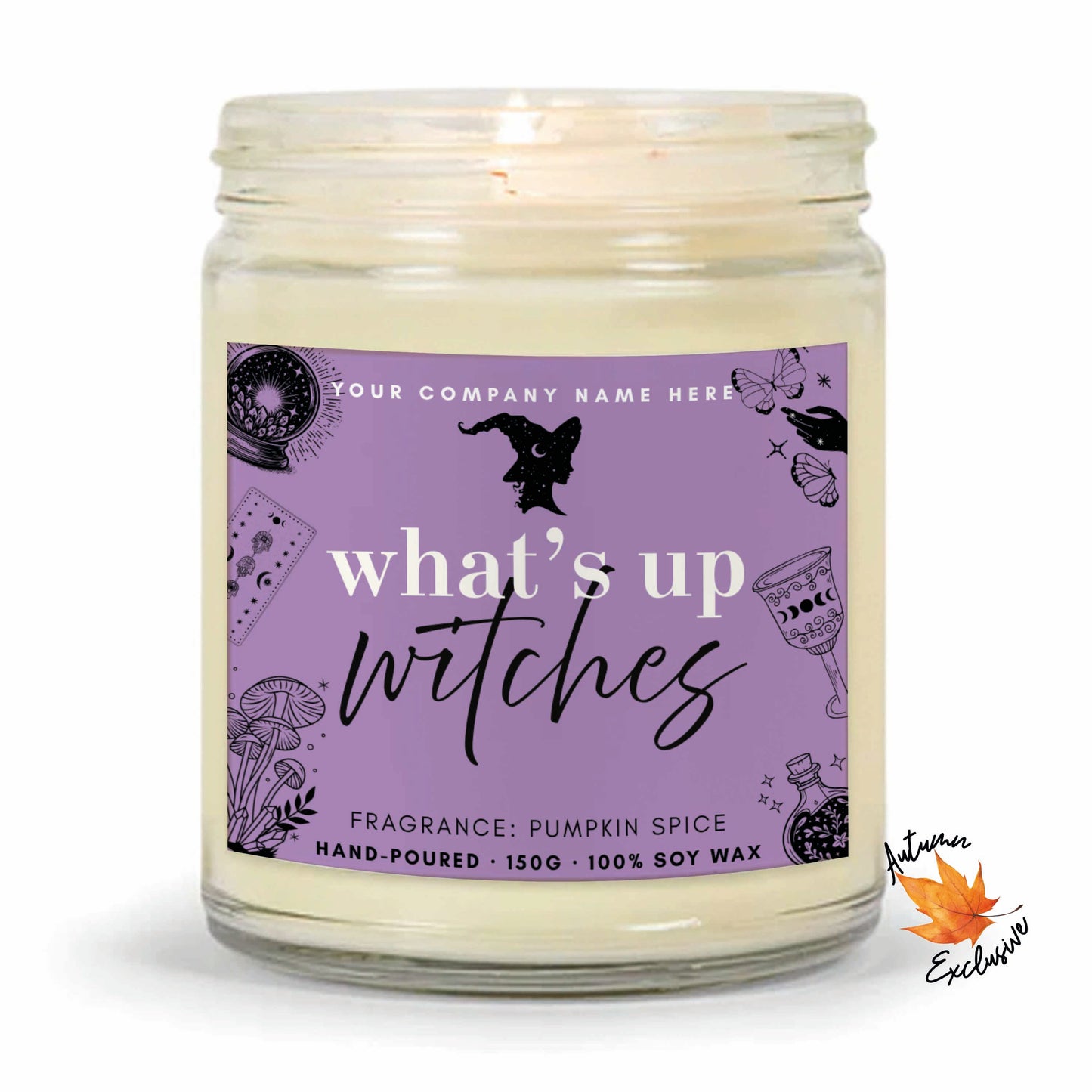 Autumn Collection | What's Up Witches | Private Label Soy Candle | Personalised Candles (Copy) (Copy) (Copy) (Copy)