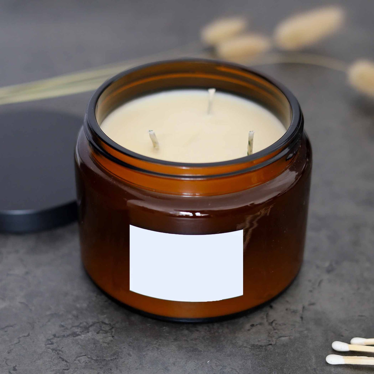 Amber Glass | Hand-Poured | Natural Soy Candle