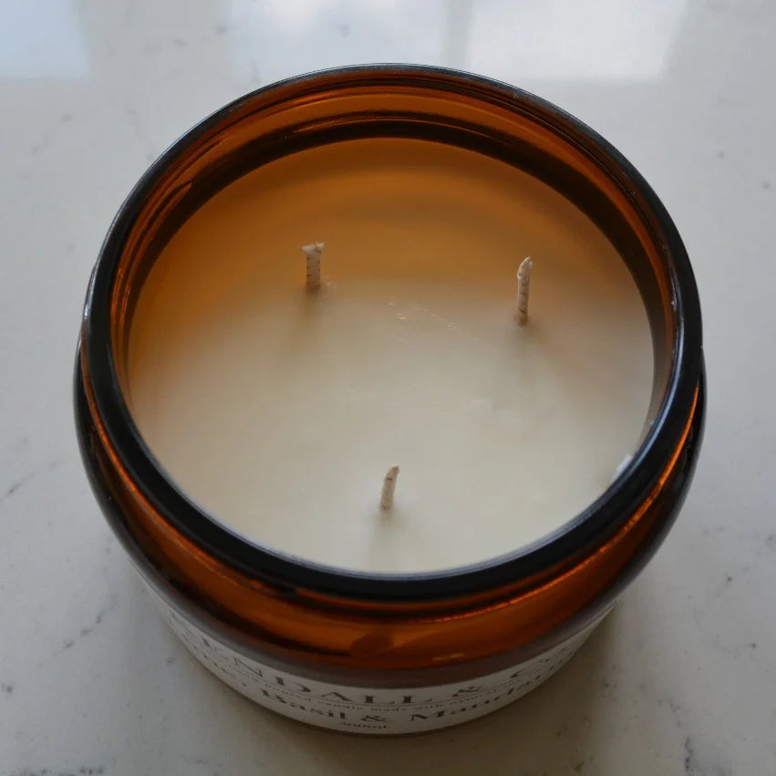 Wholesale Bulk Amber Glass | Hand-Poured | Natural Soy Candle