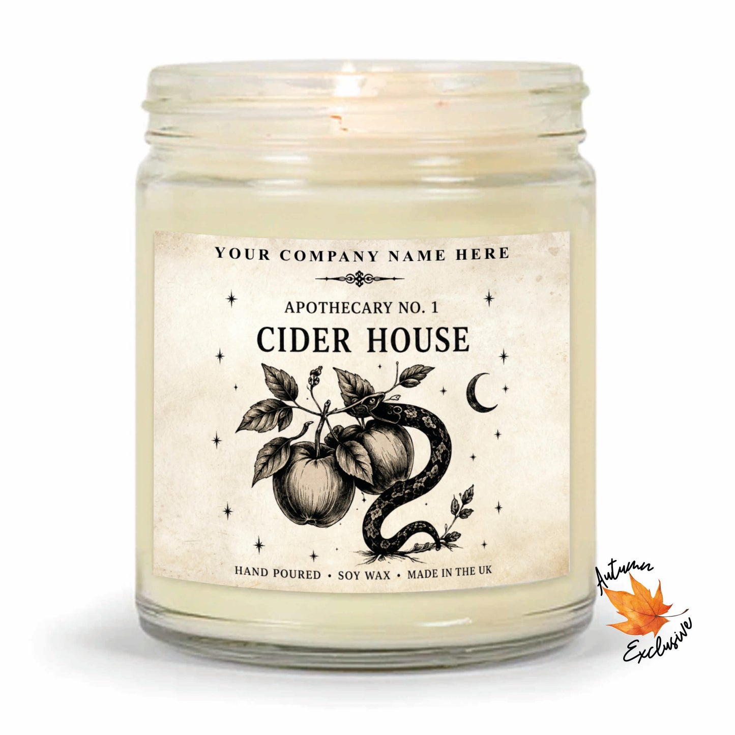 Apothecary Collection | Autumnal Candles | Private Label Soy Candle | Personalised Candles