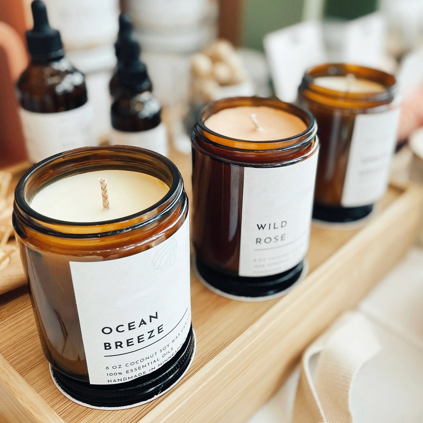 Amber Glass | Hand-Poured | Natural Soy Candle