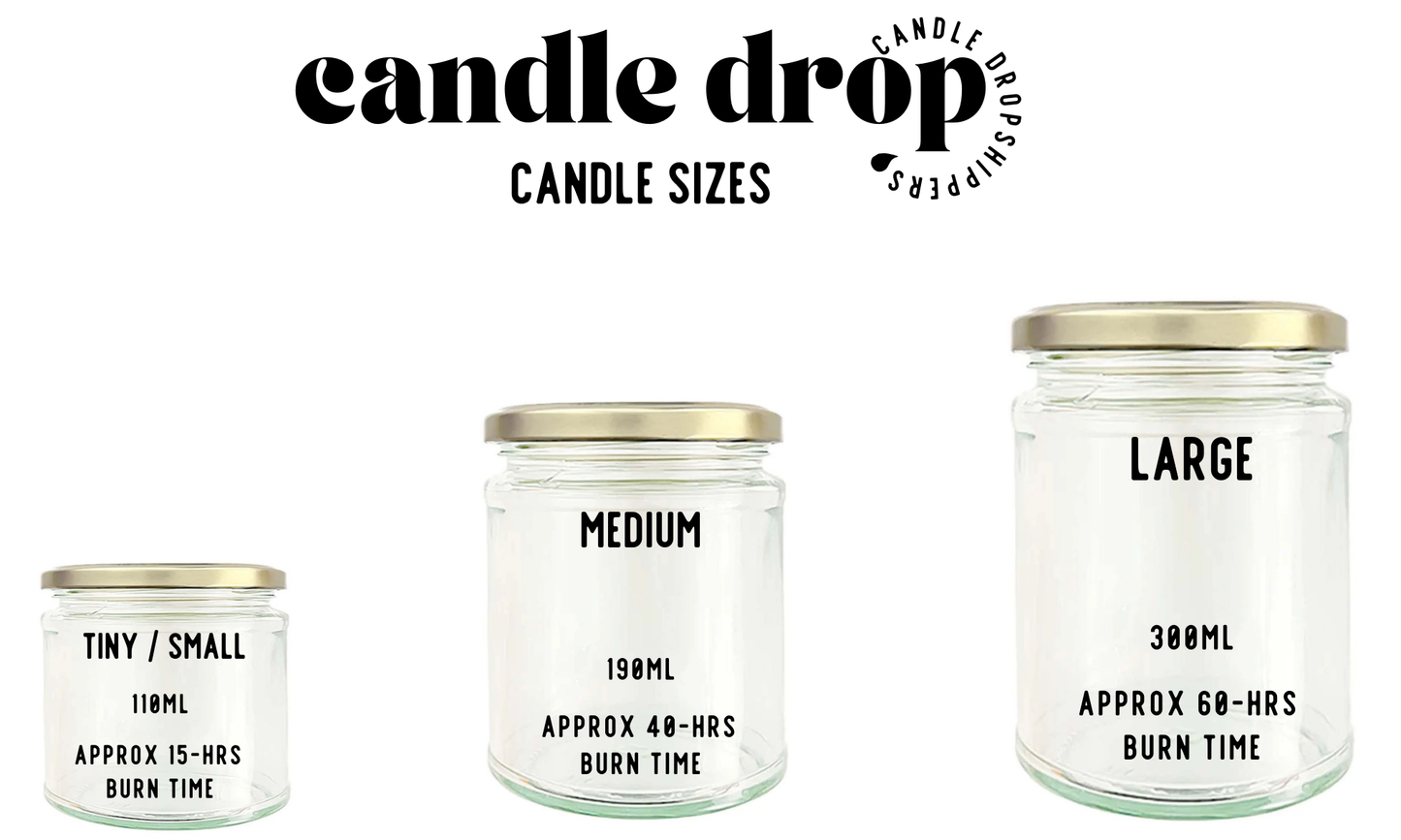 Stock Label | Vanilla | Clear Glass Jar | Hand-Poured | Natural Soy Candle