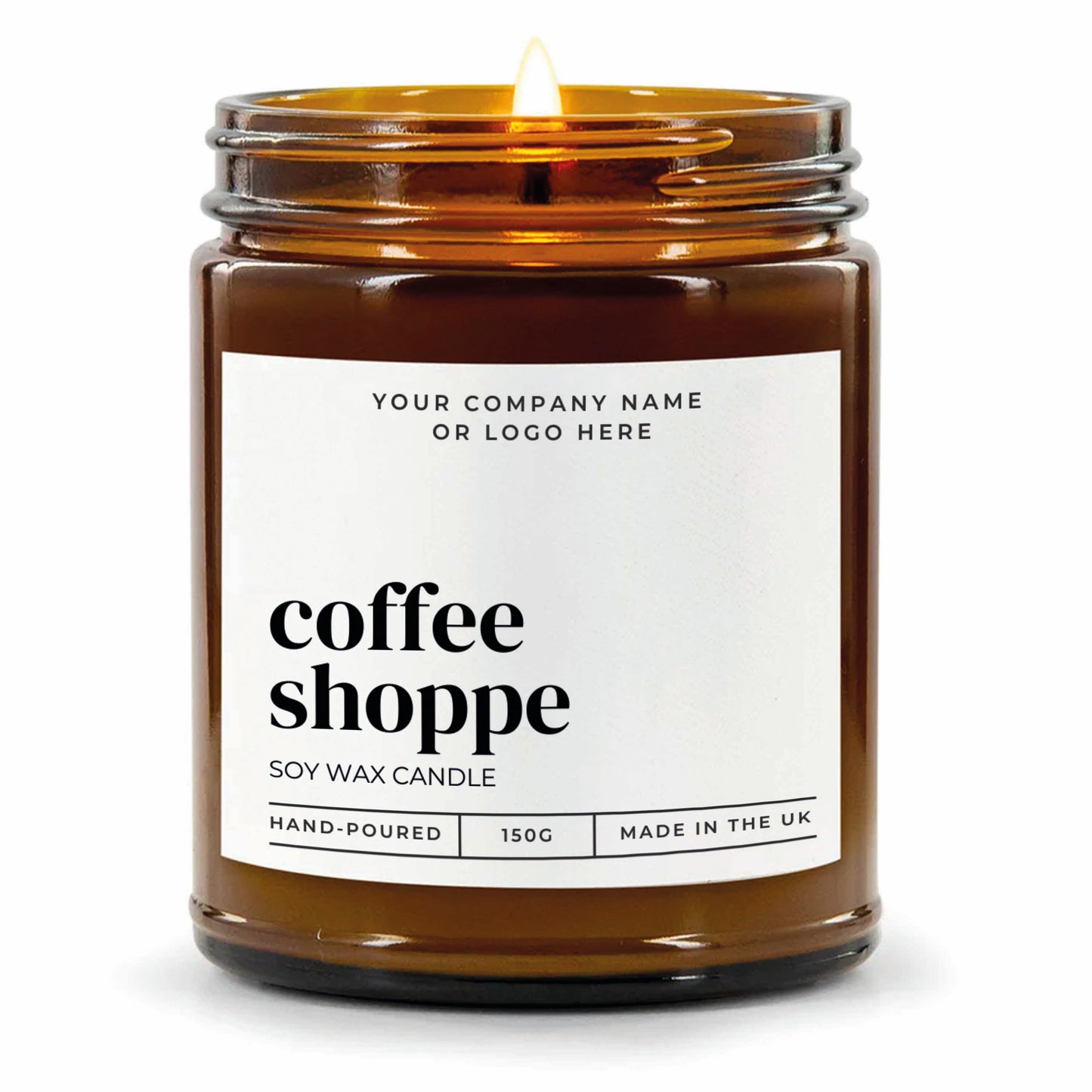 Stock Label Style 4 | Custom White Label Apothecary Candle | Private Label Soy Candle | Personalised Branding for Businesses