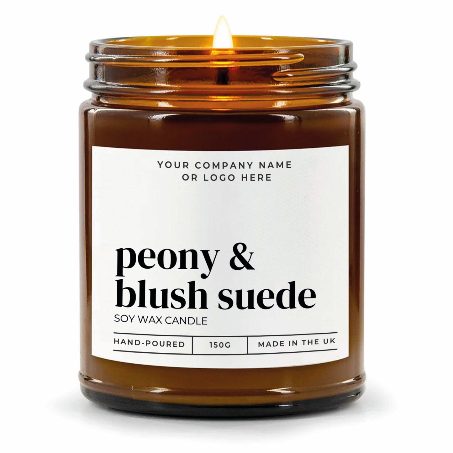 Stock Label Style 4 | Custom White Label Apothecary Candle | Private Label Soy Candle | Personalised Branding for Businesses